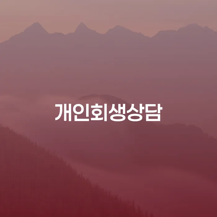 개인회생면책신청서양식 빚청산 추천하는 곳