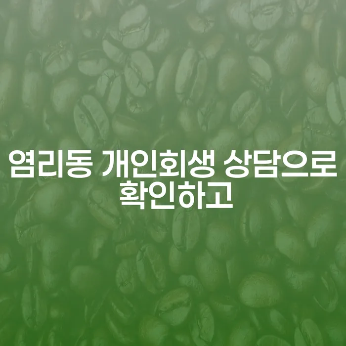 염리동 개인회생 상담으로 확인하고