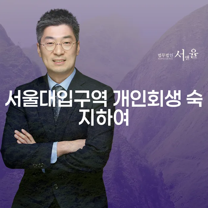 서울대입구역 개인회생 숙지하여