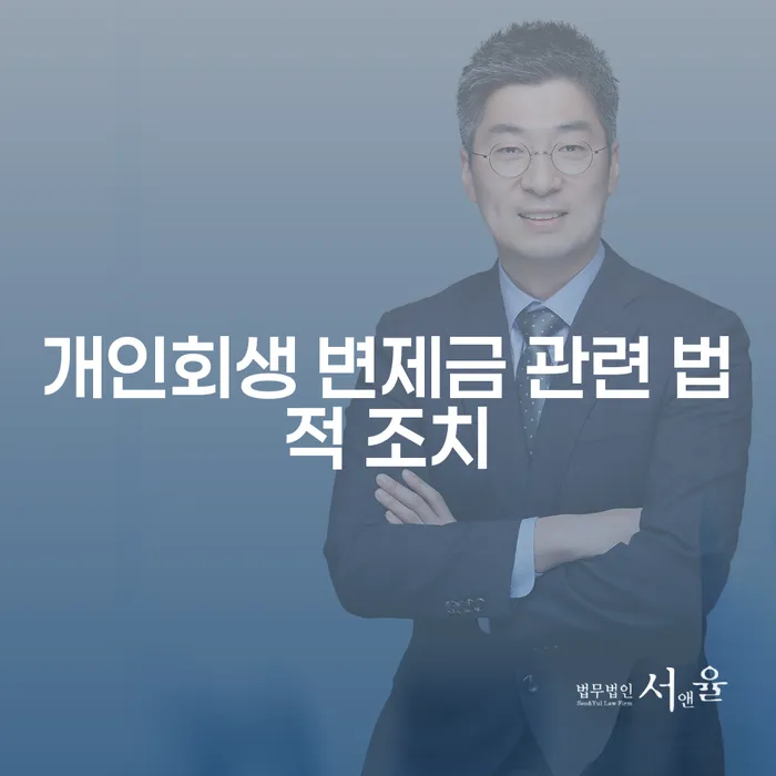 개인회생 변제금 관련 법적 조치, 어떻게 준비해야 할까요?