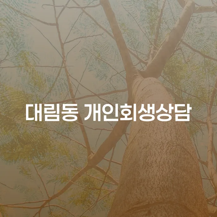 대림동 개인회생 상담, 정말 도움이 될까?
